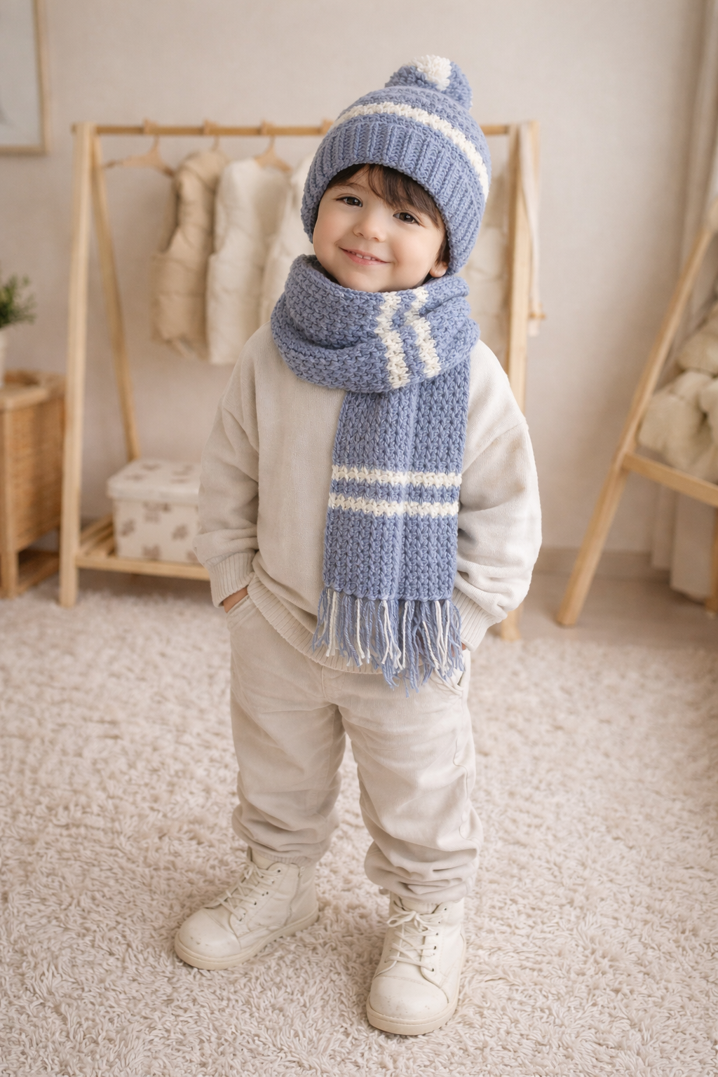Blue cozy set